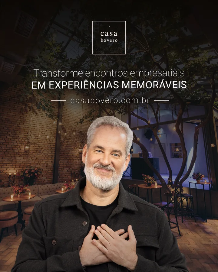 Dan Stulbach no salão à noite: transforme encontros empresariais em experiências memoráveis